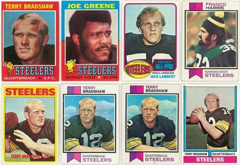 1960s-1980s Topps and Assorted Brands Football Collection (110) Including Hall of Famers 
